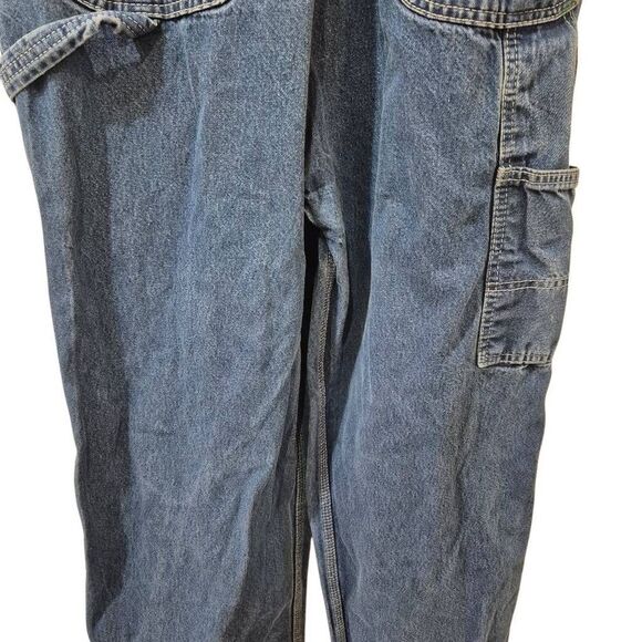 Key Imperial Aristocrat Unisex Medium Wash Blue Cotton Denim Overalls Bibs - Picture 4 of 16